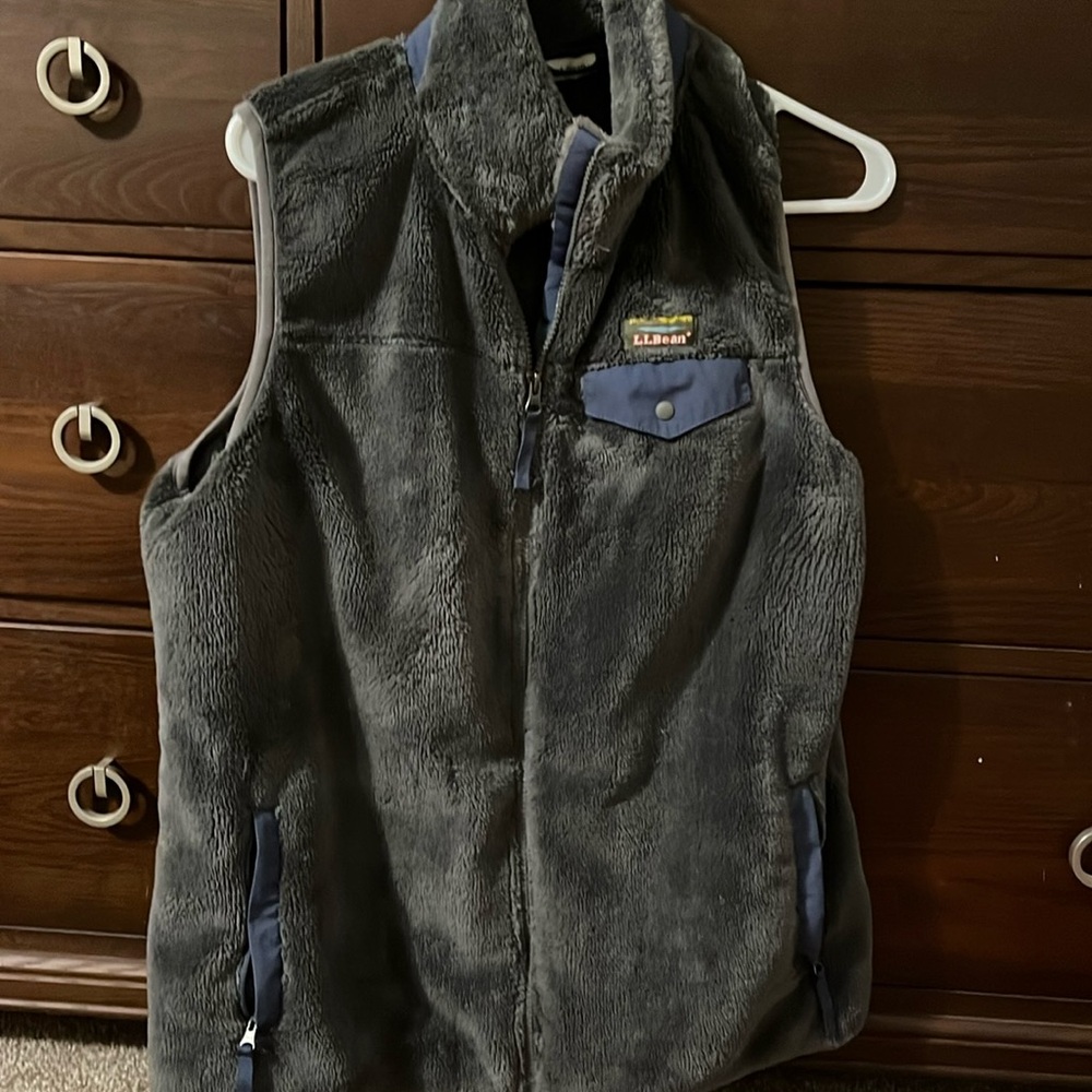 LL bean plush fleece vest
